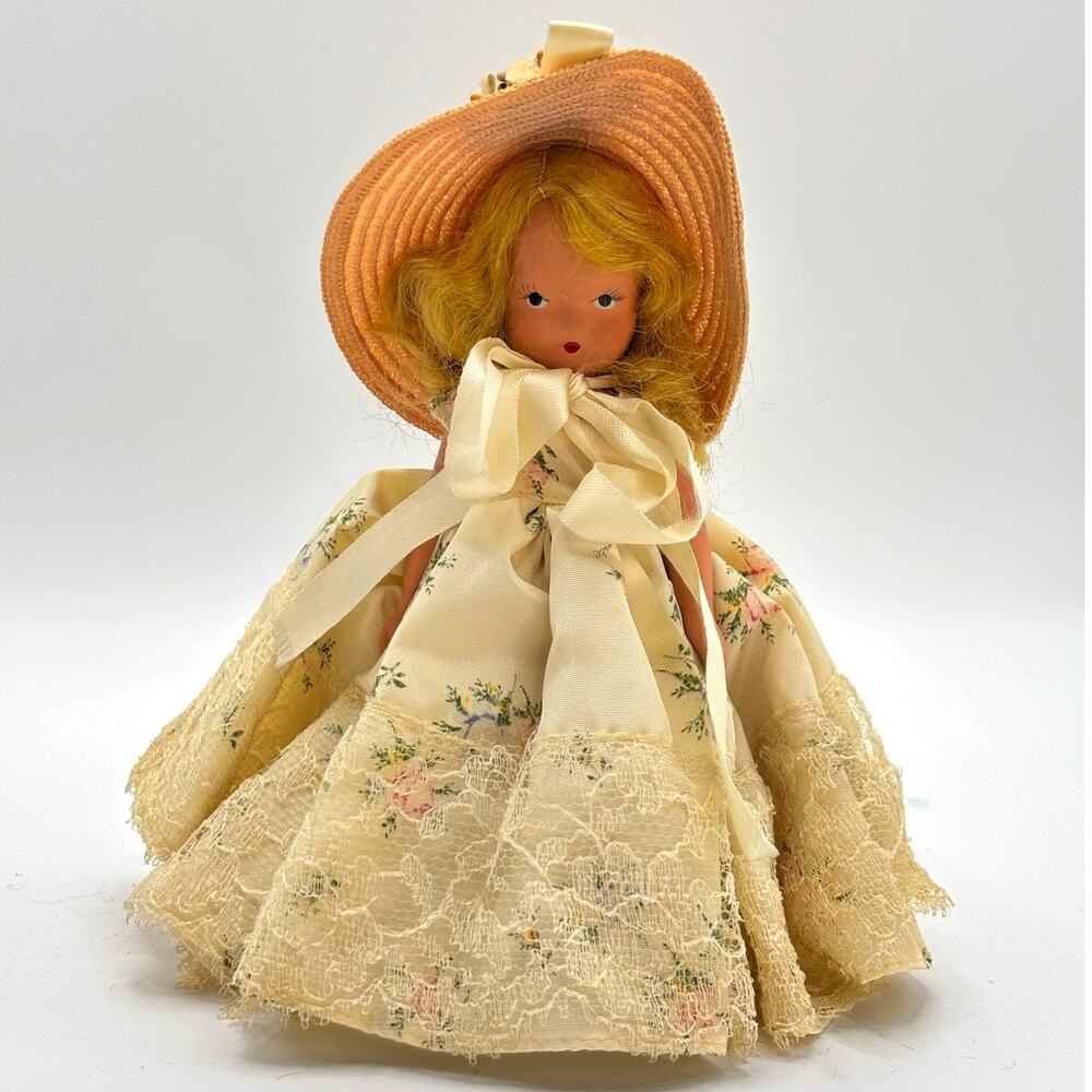 Vintage 1948-1960 Nancy Ann Storybook Doll, Plastic, Comes w/Stand